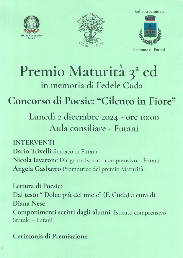 Locandina Premio Maturità 2024
